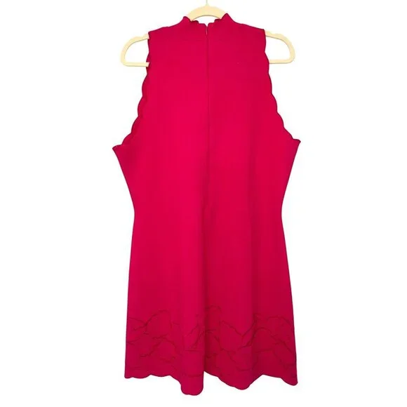 Carolina Herrera $2690 Embroidered Scalloped Large Begonia Dress NEW - Picture 6 of 9